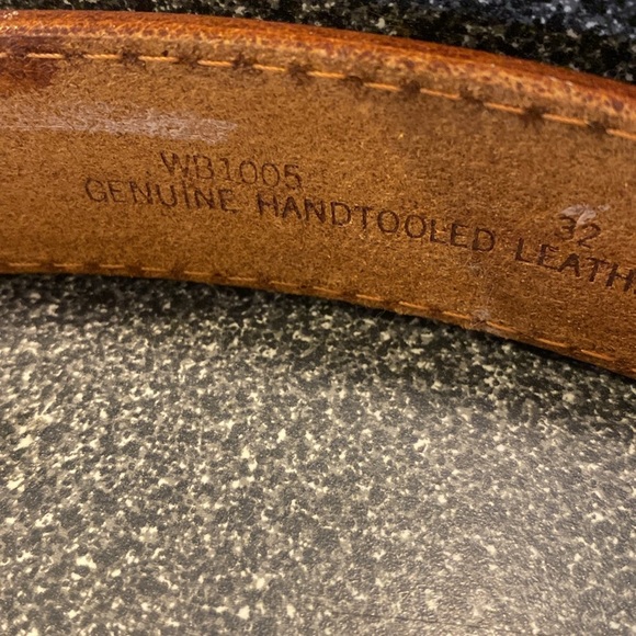 THE WALKER: CHESTNUT BROWN STITCHED BASKET WEAVE RANGER size 32” - Picture 7 of 11